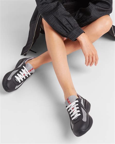 Prada America's Cup Soft Rubber And Bike Fabric Sneakers